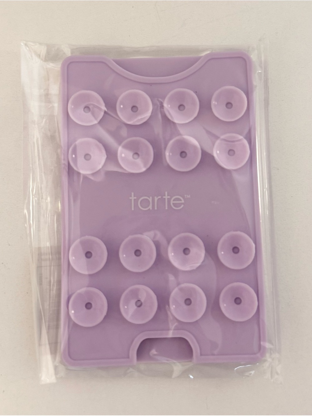 NEW tarte purple phone wallet sticker fidget toy